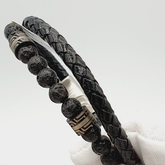 Beads & Leather Bracelets for men, MO112 - Picture 3 of 16